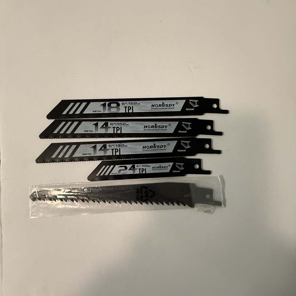 HORUSDY‎ 5-Piece Reciprocating Saw Blade Set for Wood and Metal
